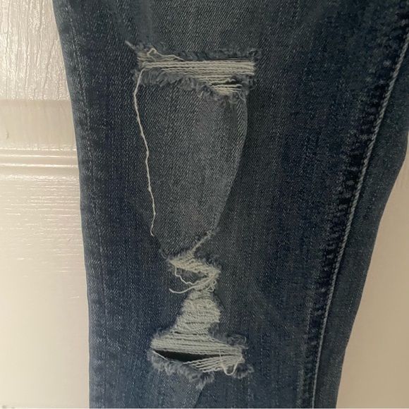 MOTHER The Mid Rise Dazzler Ankle Fray Jeans Weekend Warrior Size 26 EUC - Picture 2 of 14